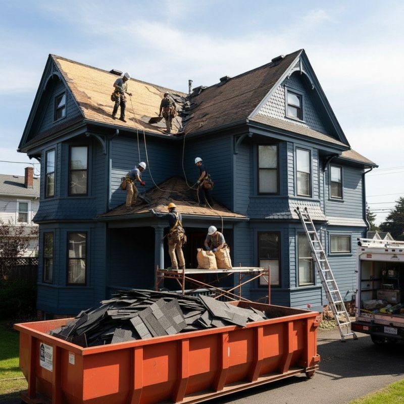 Damaged Roof Replacement in Warwick, RI