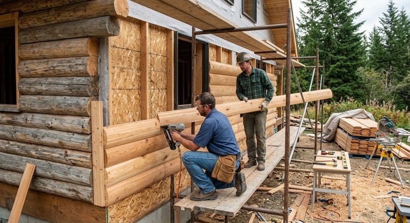 Log Siding Installation in Boston, MA