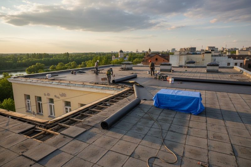 Single Ply Roof Replacement in Alexandria, VA