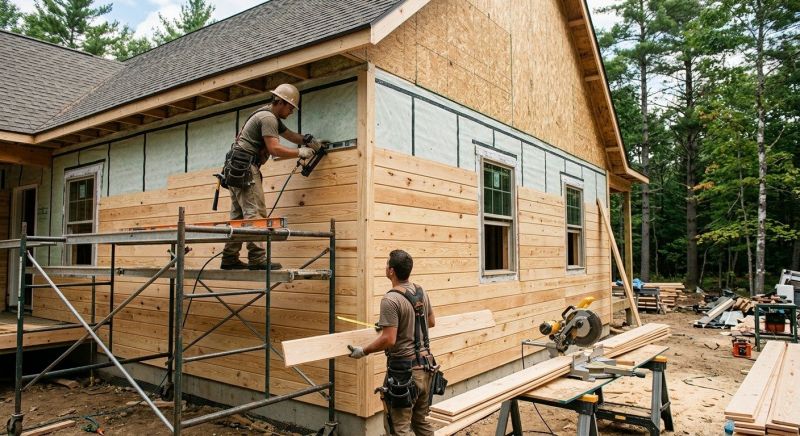 Wood Plank Siding Installation in Fairfield County, CT