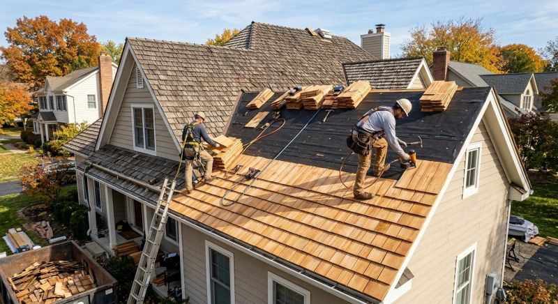 Wood Shake Roof Replacement in Fredericksburg, VA