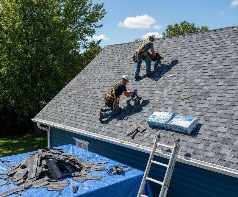 Asphalt Roof Replacement in Framingham, MA