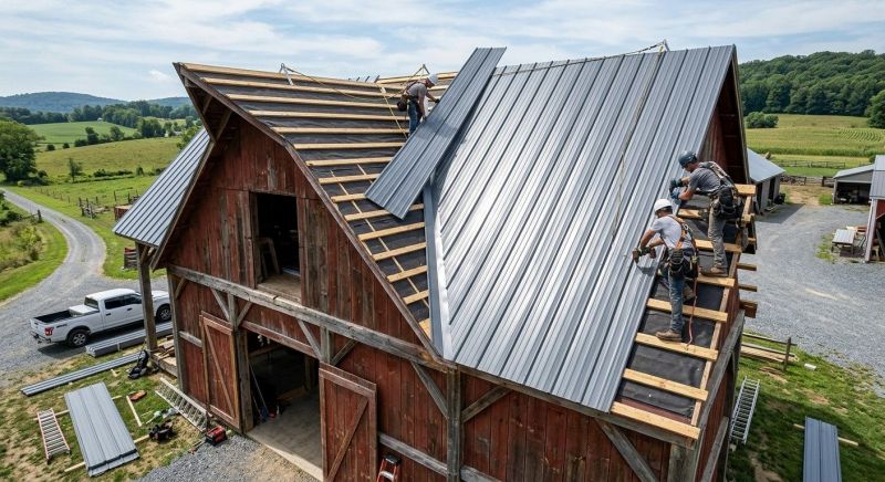 Barn Roof Construction in Alexandria, VA