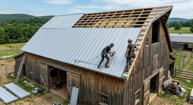 Barn Roof Installation in Naperville, IL