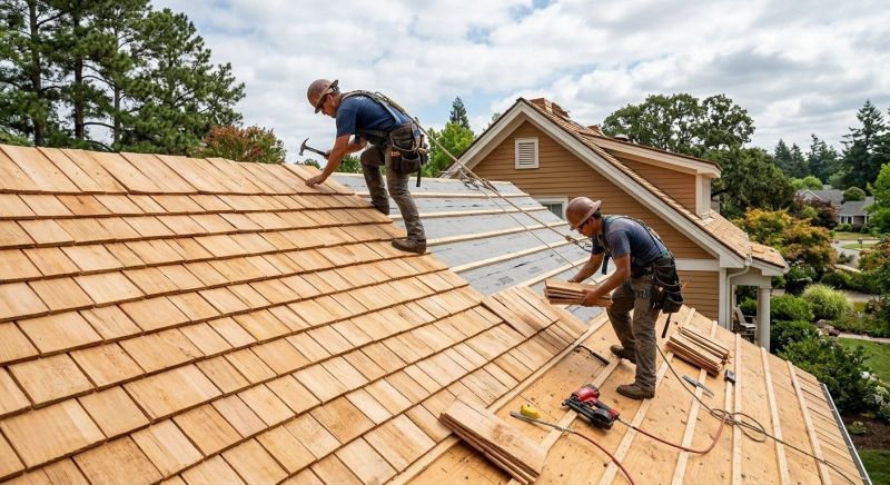 Cedar Roof Construction in Fredericksburg, VA