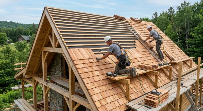 Cedar Shake Roof Construction in Alexandria, VA