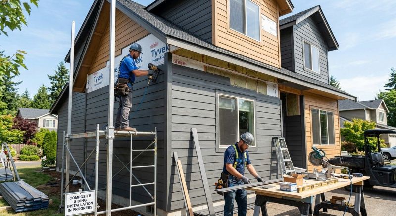Composite Siding Installation in Boston, MA