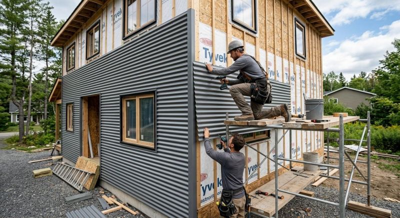 Corrugated Siding Installation in Boston, MA