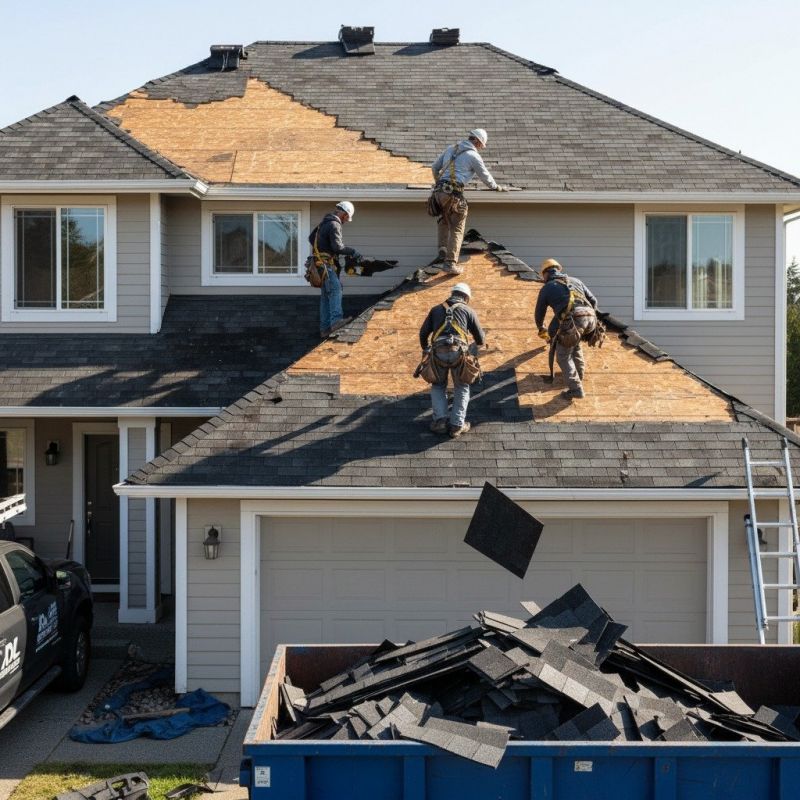 Damaged Roof Replacement in Providence, RI