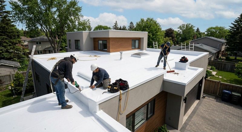 Flat Roof Construction in Naperville, IL