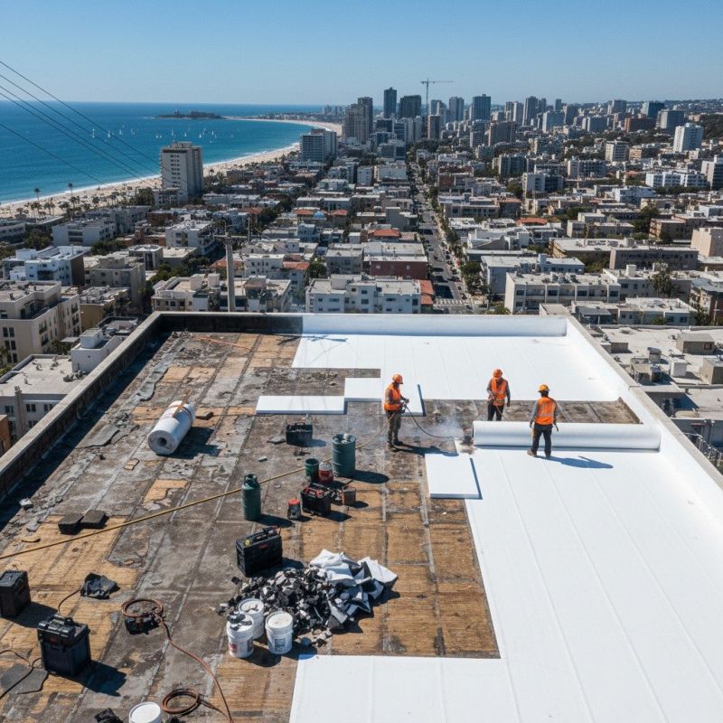 Flat Roof Replacement in Fredericksburg, VA