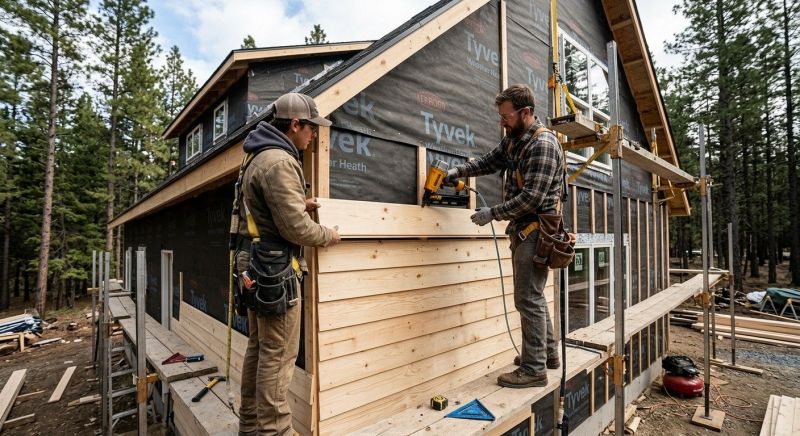 Log Home Siding Installation in Boston, MA