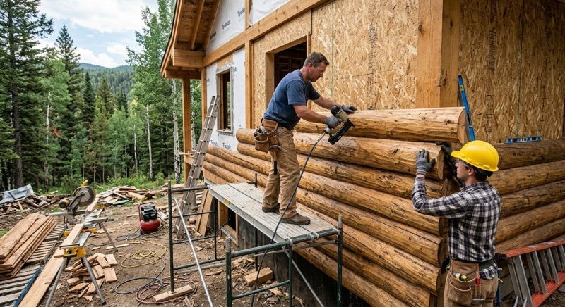 Log Siding Installation in Boston, MA