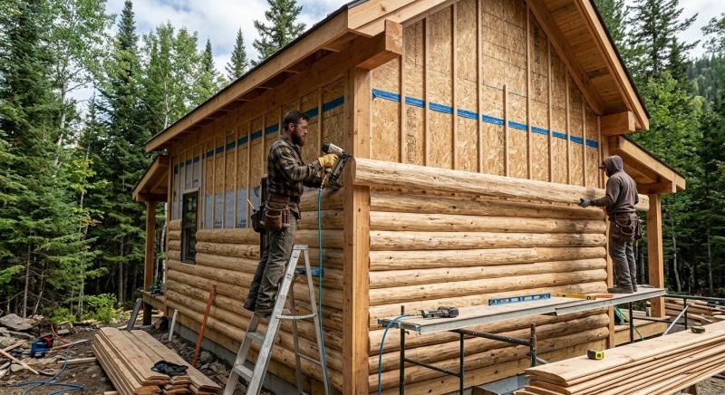 Log Siding Installation in Boston, MA