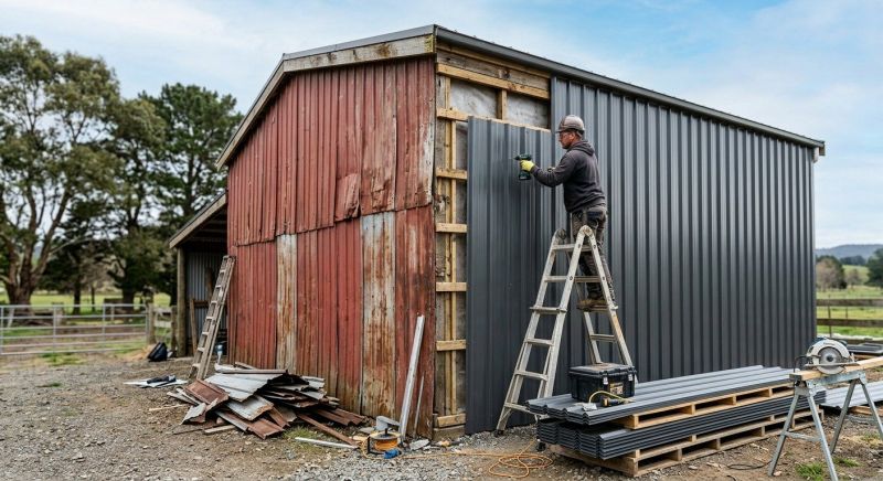 Metal Barn Siding Installation in Boston, MA