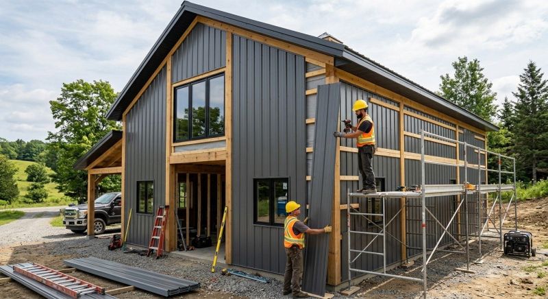 Pole Barn Siding Installation in Fairfield County, CT