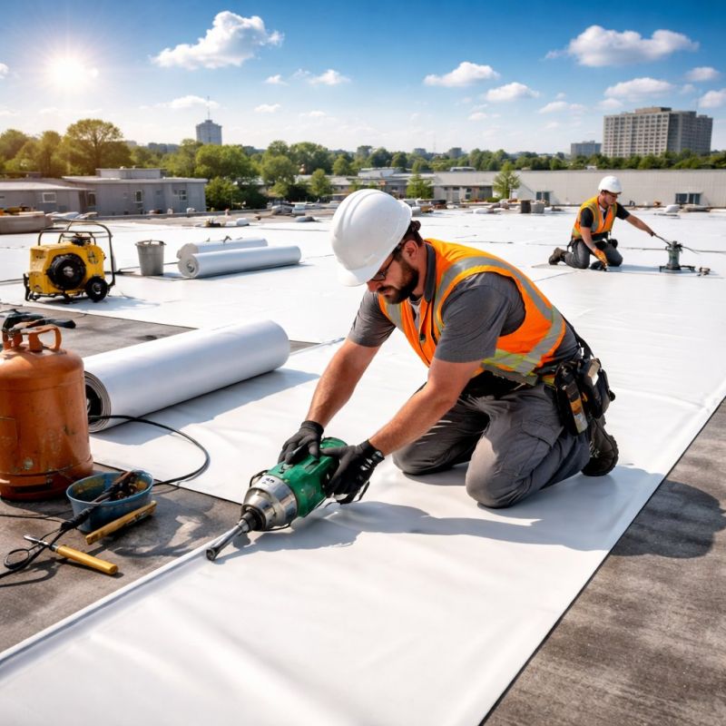 Rubber Roof Installation in Fredericksburg, VA