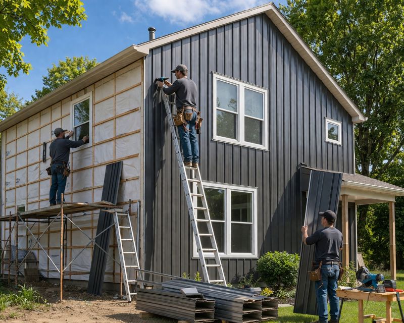Sheet Metal Siding Replacement in Boston, MA
