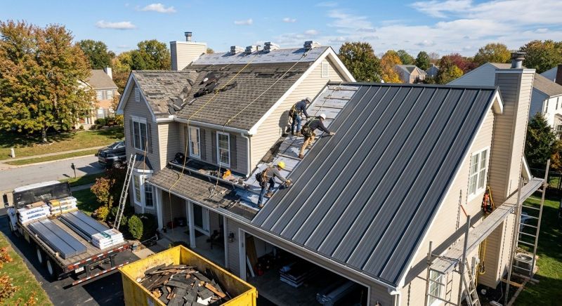 Steel Roof Replacement in Alexandria, VA