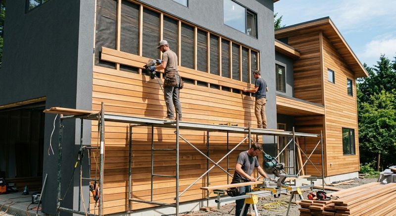 Wood Cladding Installation in Fairfield County, CT