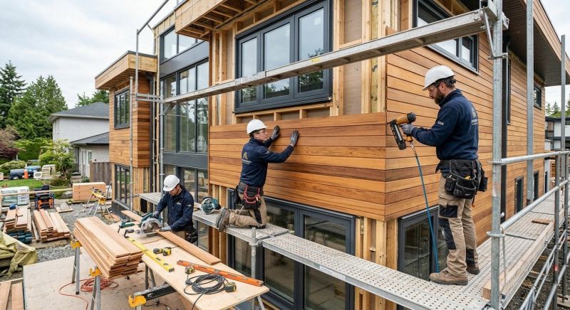 Wood Cladding Installation in Fairfield County, CT