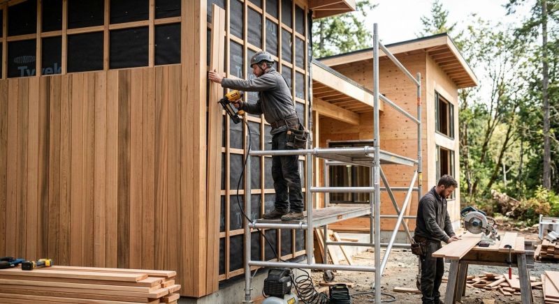 Wood Cladding Installation in Fairfield County, CT