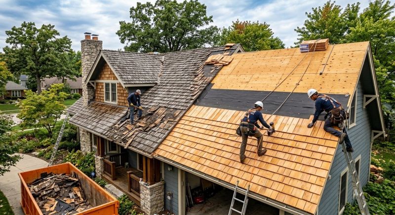 Wood Shake Roof Replacement in Alexandria, VA