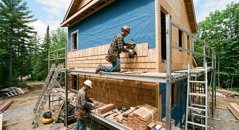 Wood Shake Siding Installation in Boston, MA